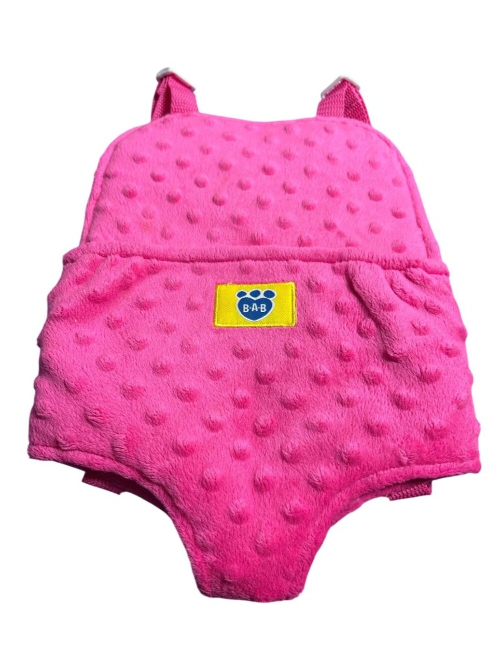 Hot Pink Raised-Dot Backpack Designed to Carry Stuffed Animals BABW